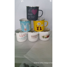 can OEM for you enamel cup different kinds of design enamel mugs